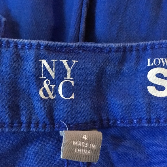 New York and Company Blue Curvy Skinny Jeans - Picture 4 of 7